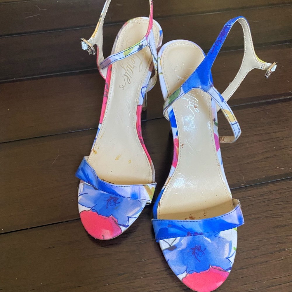 Fergie high heeled sandals size 8.5